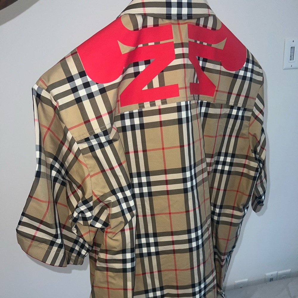 Burberry
Men's Hadleigh Check Logo Zip Polo Shirt